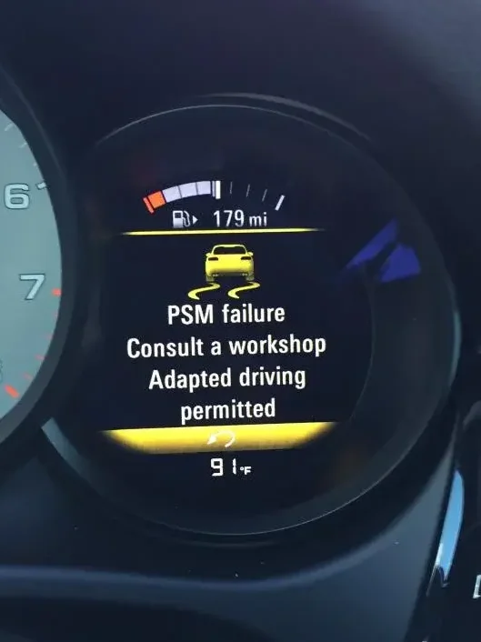 psm_failure_porsche-3 PSM failure Porsche dashboard light